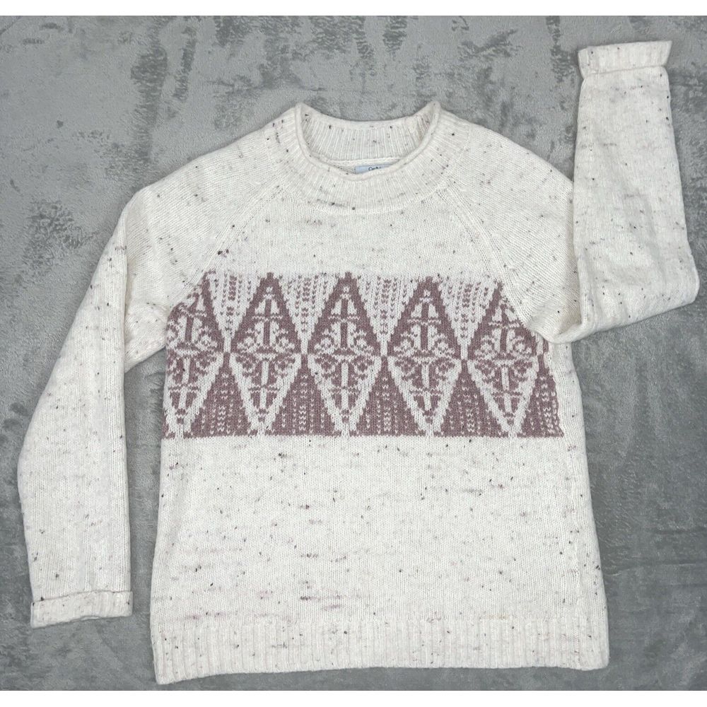 Croft & Barrow Fair Isle Sweater Women's Pullover Winter Holiday